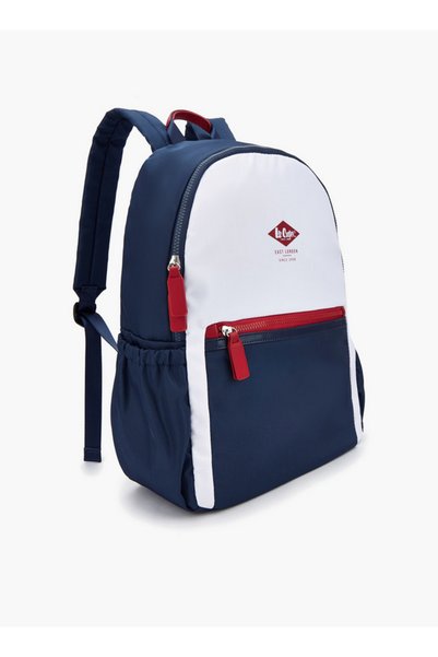 Lee Cooper Logo Print Backpack with Padded Shoulder Straps