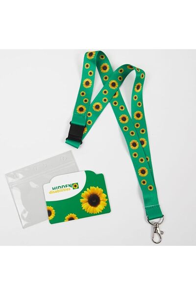 Hiddenspring Hidden Disabilities Sunflower Lanyard and ID Card