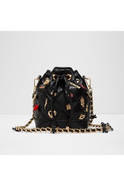 Aldo Romalove Ladies Black Bucket Bag