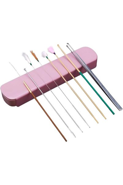 Labymos 8PCS Ear Pick Set Ear Wax Remover Decompression Ear Massager Ear-Pick...