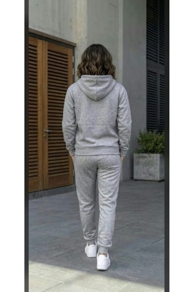 shams style Unisex Hooded Sweatshirt Top and Bottom Tracksuit Set