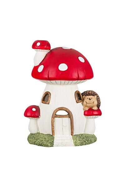 OEM Casă decorativă de grădină 24x20x36 cm, ciupercă cu arici – adaugă person...