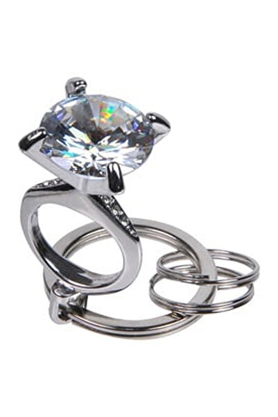 OEM Zircon Engagement Ring Keychain