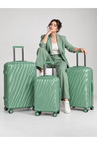 WAF 3-Piece Luggage Set 20/24/28 Inch, ABS + Polycarbonate Hard Shell, TSA Lo...