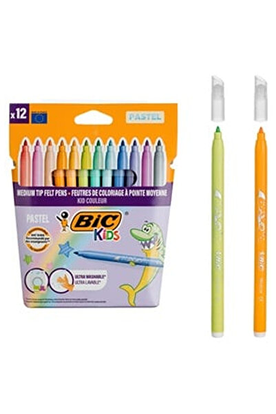 OEM Σετ μαρκαδόρων BIC Πλενόμενο λεπτοί παστέλ - 12 τεμάχια