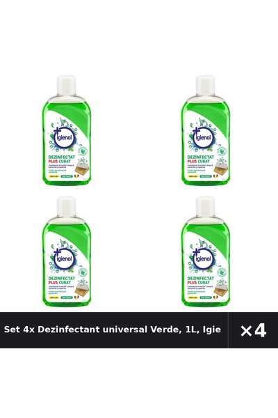 Igienol Set 4x Dezinfectant universal Verde, 1L,
