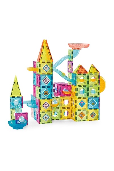 OEM Set Cuburi Magnetice Colorate - 139 de piese – piese magnetice pentru con...