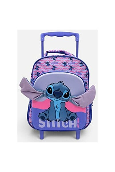 OEM Ghiozdan Troler pentru Gradinita Lila Stitch cu Urechi 3D