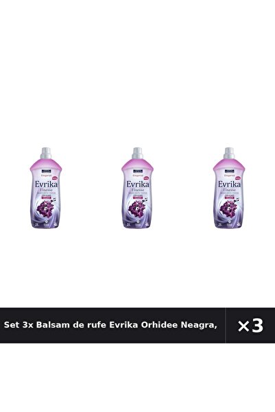 Evrika Set 3x Balsam de rufe Orhidee Neagra, 2 litri
