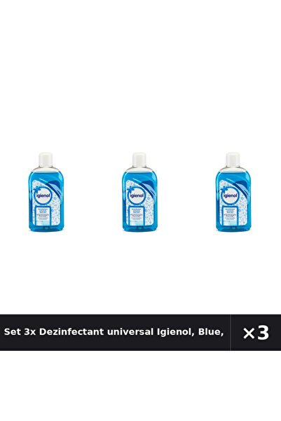 Igienol Set 3x Dezinfectant universal Igienol, Albastru, 1L