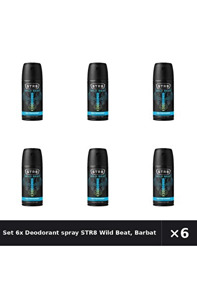str8 Set 6x Deodorant spray Wild Beat, Barbati, 150 ml