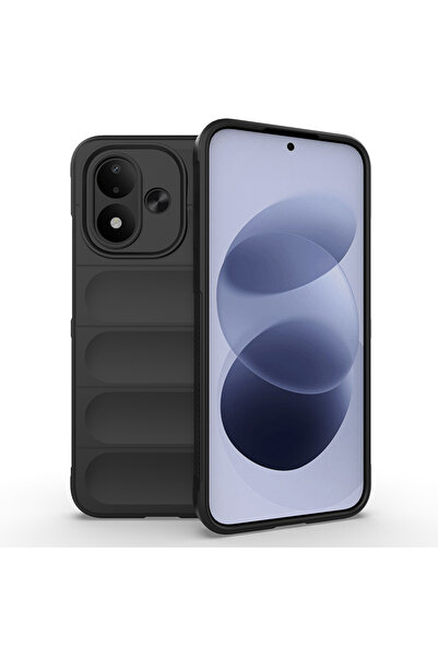 Xiaomi Redmi Note 17 Kılıf Kamera Korumalı Esnek Silikon Parmak Şeritli