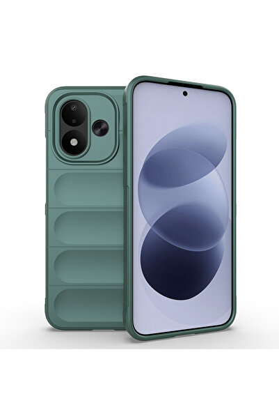 Xiaomi Redmi Note 17 Kılıf Kamera Korumalı Esnek Silikon Parmak Şeritli