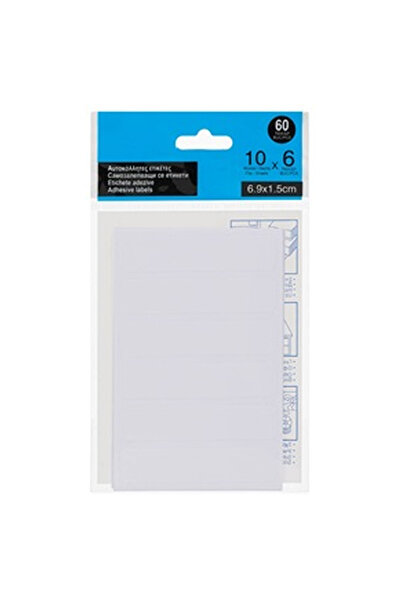 OEM Бели самозалепващи етикети 6.9x1.5см - 60 бр.