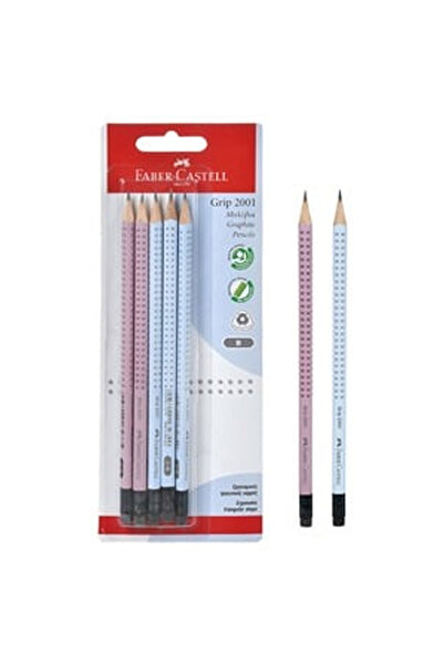 OEM Μολύβια Faber Castell B με γόμα - 5 τεμάχια