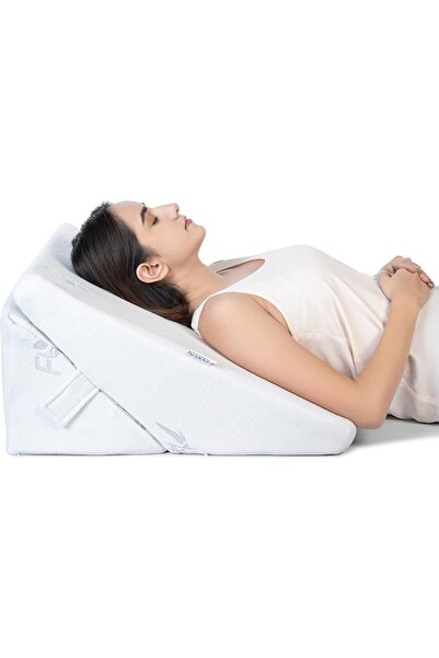 FOVERA Adjustable 9&12 Inch Memory Foam Bed Wedge Pillow I7 ways of Incline &...