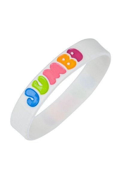 Jumbo Brățară albă din silicon JUMBO, mărime unică – accesoriu casual simplu ...