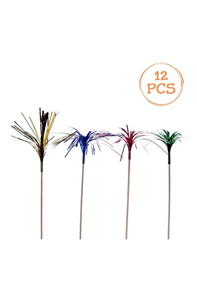 OEM Set 12 scobitori decorative mari 15 cm, culori metalizate – evidențiezi c...