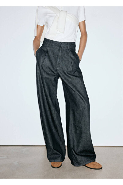 MANGO Woman Barrel fit denim pantolon