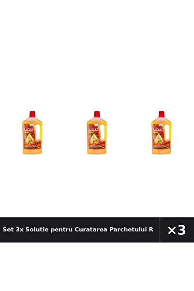 Rivex Set 3x Solutie pentru Curatarea Parchetului Rivex, Ulei de Masline, 750 ml