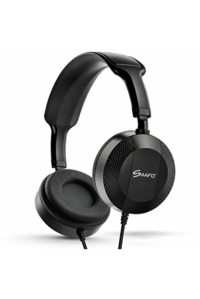 Saafo SF 0215 Wired Stereo Headset with 3.5mm Jack - Black