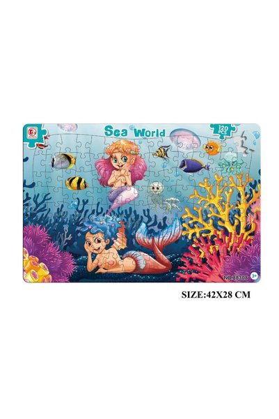 Hao XIANG Puzzle Educativ pentru Copii – Lumea Sirenelor și Mediul Acvatic, 1...
