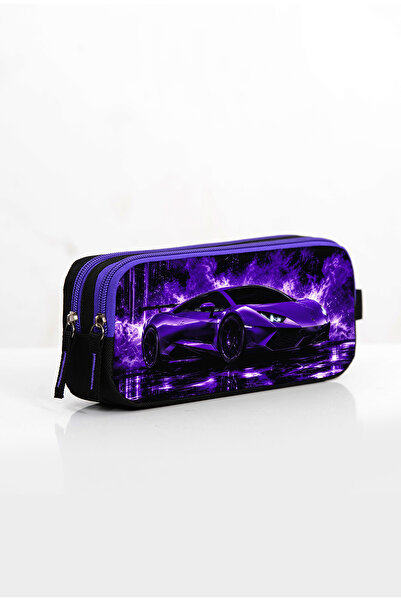 OMIX Original Neon Sports Car Model Double Compartment Pen Holder