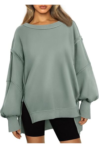Trendy Queen Womens Oversized Sweatshirts Hoodies Crewneck Shirts Fall Outfit...