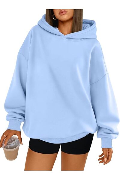 GENERAL Trendy Queen Women's Oversized Hoodies Fleece Hooded Sweatshirts Comf...