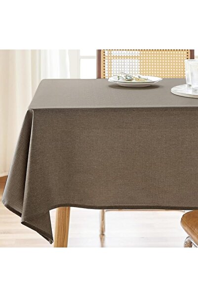 GENERAL AUSSPVOCT Textured Linen Tablecloth Rectangle 60x84 Water Resistant S...