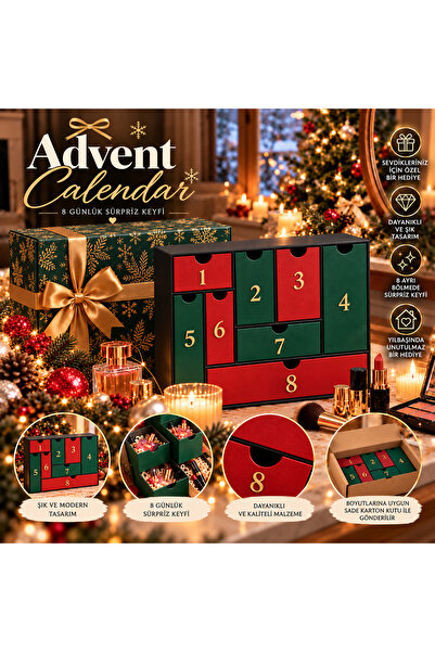 8 KUTUCUKLU KARIŞIK RENK ADVENT CALENDAR