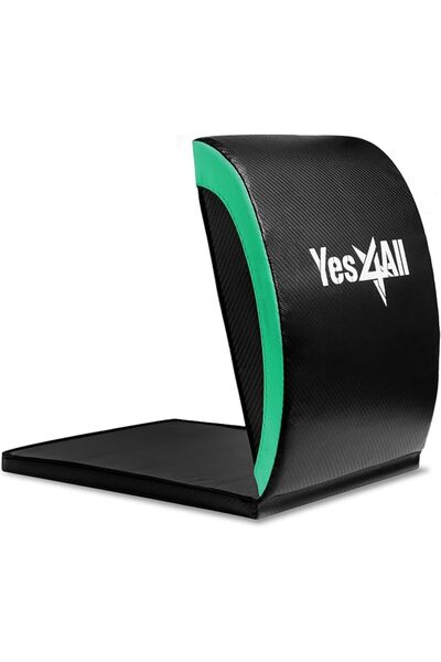 Yes4All بساط تمارين البطن قابل للطي لدعم تمارين الجلوس وتمرينات عضلات البطن ا...