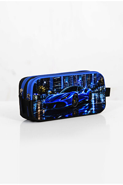 OMIX Original Neon Sports Car Model Double Compartment Pen Holder