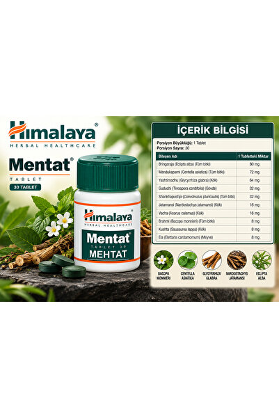 Himalaya Mentat Bacopa Monnieri Brain Support 30 TABLET
