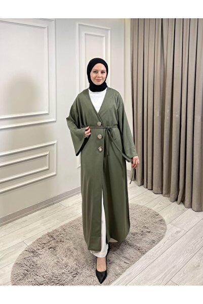 MODA VEDAT Women's Button Detailed Waist Drawstring Long Tunic -0600 (Sm 38-4...