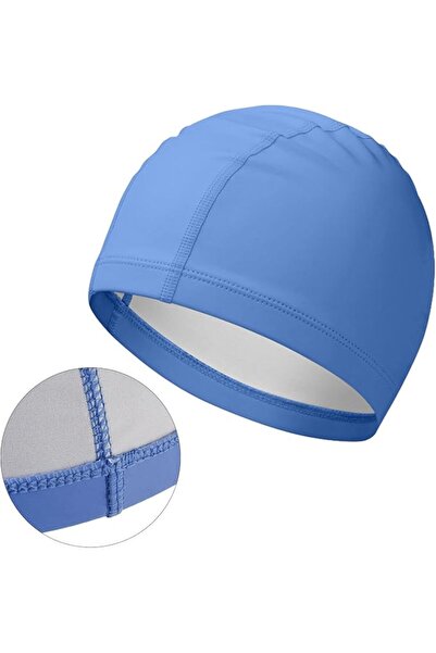 Generic Swim Cap Soft Comfortable High Elasticity for Adults, Waterproof PU B...