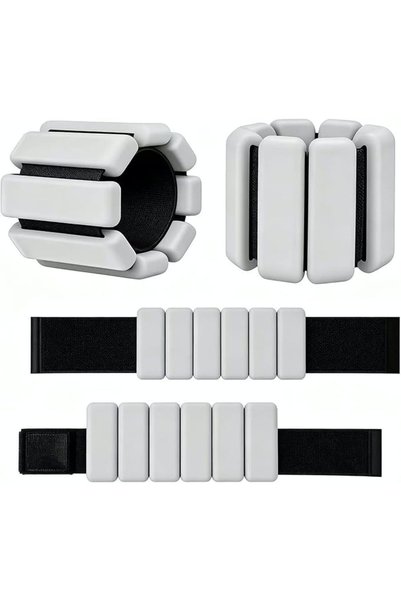Emeralune 【2 Sets 】Adiustable Wrist & Adiustable Wrist &Ankle Weights (0.45kg)