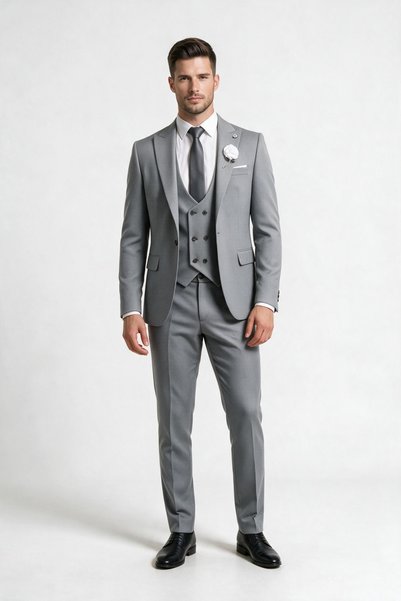 atlas classics Erkek Slimfit Yelekli Takım Elbise (yeni ürün)
