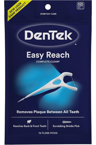DENTEK أعواد تنظيف الأسنان كومبليت كلين واي، 75 قطعة