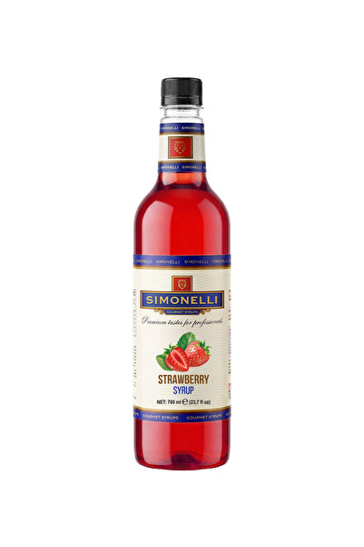 Çilek Aromalı Kahve Şurubu 700 ml - İçecek ve Kokteyl Şurubu