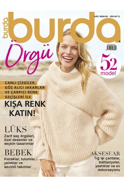 Dergi Kapında Burda Dergi Örgü Özel 2026/02