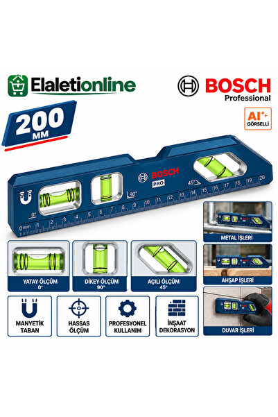 Bosch PROFESYONEL ALÜMİNYUM TORPİDO SU TERAZİSİ 18 CM / 7"