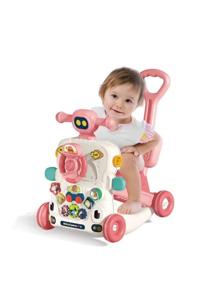 My Baby مشاية وتعليم المشي 6 في 1 وردي