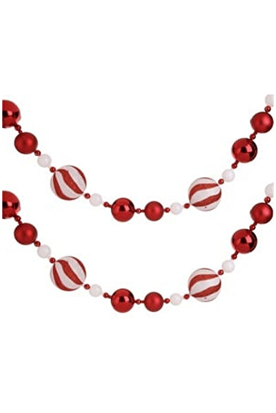 OEM Decorative Christmas Garland with Candy Balls (8cm) - 2.08m