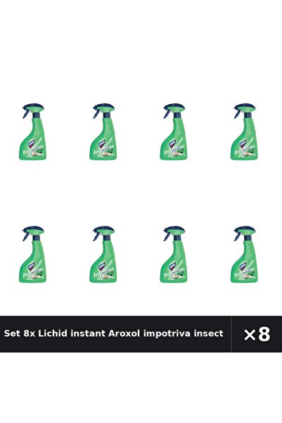 Aroxol Set 8x Lichid instant impotriva insectelor taratoare 400 ml