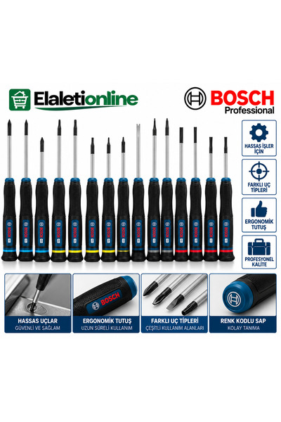 Bosch KLEMENS TORNAVİDA SETİ 14 PARÇA TAM SET