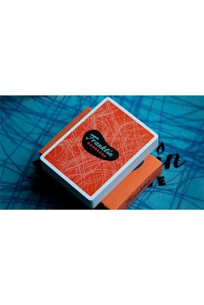 OyuncaklarÜlkesi Fulton's Franklin Bbq Classic Orange Oyun Kağıdı Premium iskambil Kartları Destesi