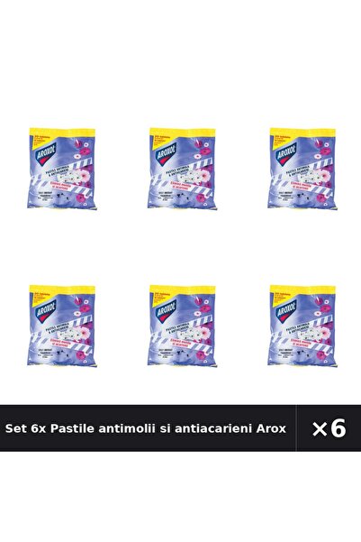 Aroxol Set 6x Pastile antimolii si antiacarieni 20 bucati