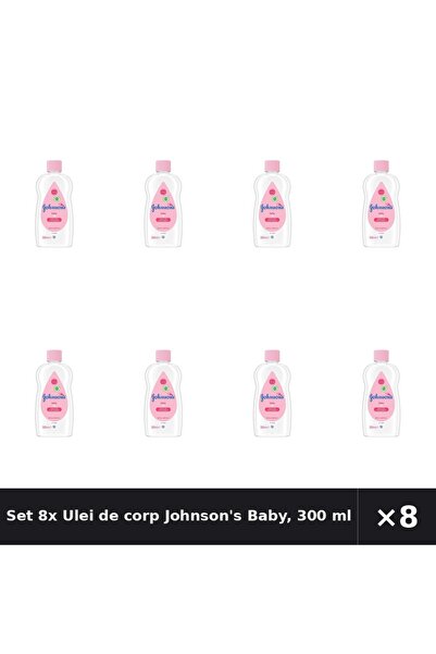 Johnson's Baby Set 8x Ulei de corp Johnson's Baby, 300 ml