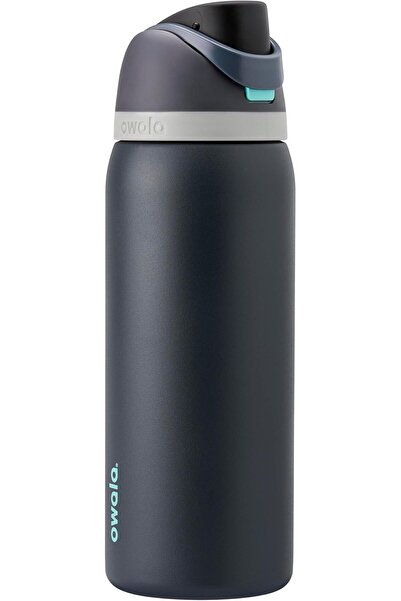 owala FreeSip - Stainless Steel - 32-oz. - Grey/Teal (Foggy Tide) () (A7)